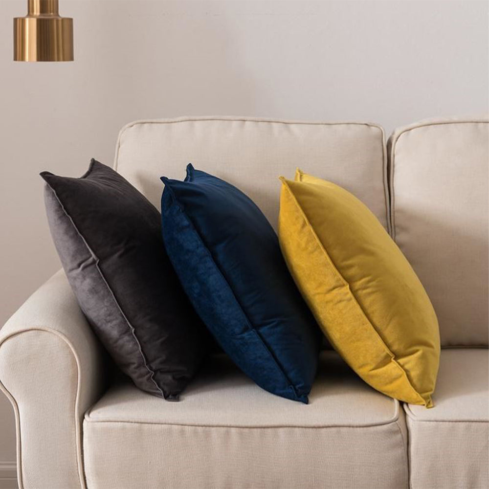 Set of 3 Luxe Velvet Throw Pillows | 2 Sizes | Soft & Plush | Insert Included