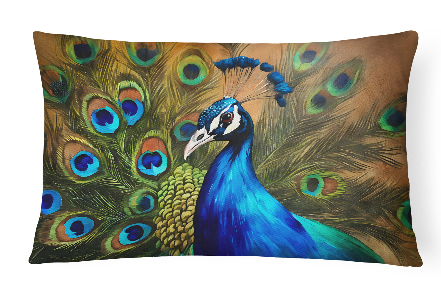 Peacock Throw Pillow DAC3255PW1216