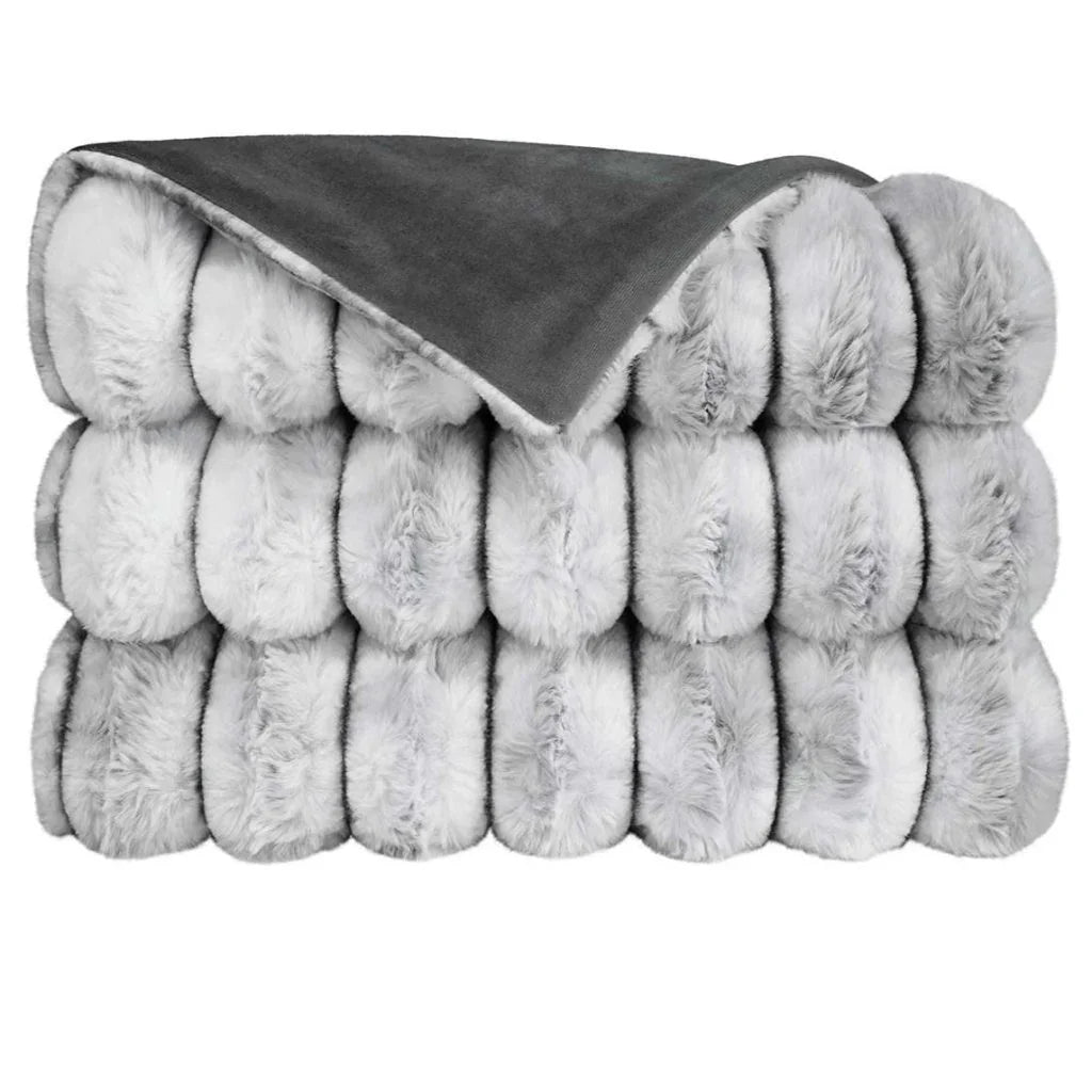 Summit Handcrafted Grey Throw Blanket