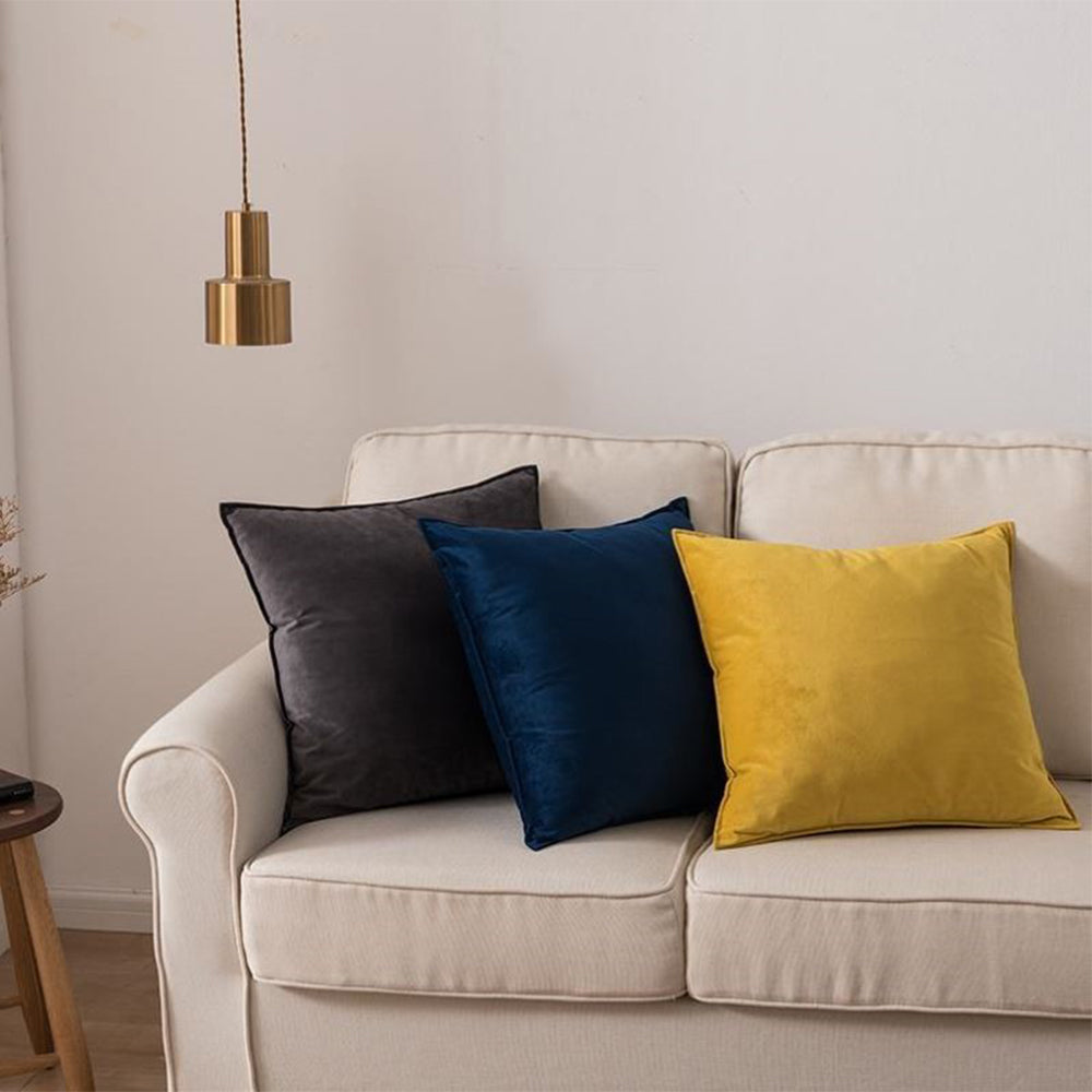 Set of 3 Luxe Velvet Throw Pillows | 2 Sizes | Soft & Plush | Insert Included